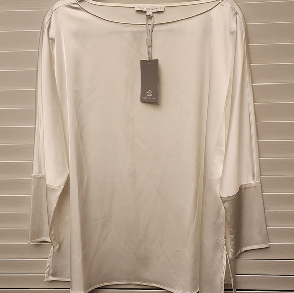 Preston & York White Emerson Tunic Size M NWT - Picture 1 of 7
